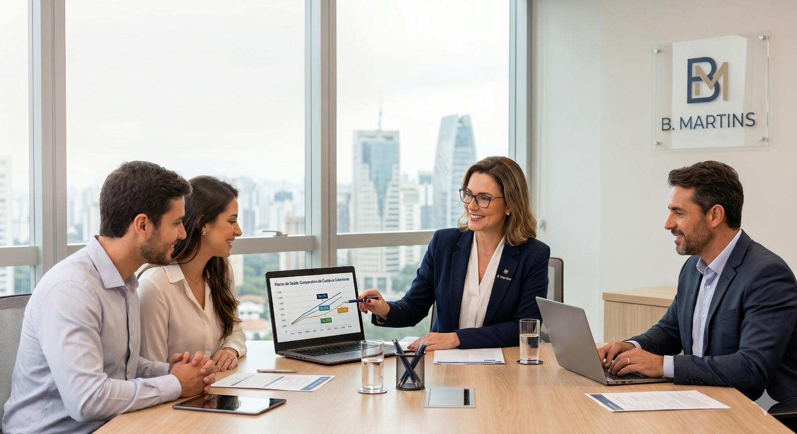 reunião com colaboradores da empresa